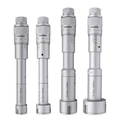 Indvendig 3-punkt mikrometre i sæt 20-50 mm inkl. forlænger og kontrolringe